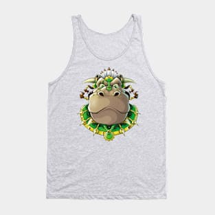 warrior hippo Tank Top